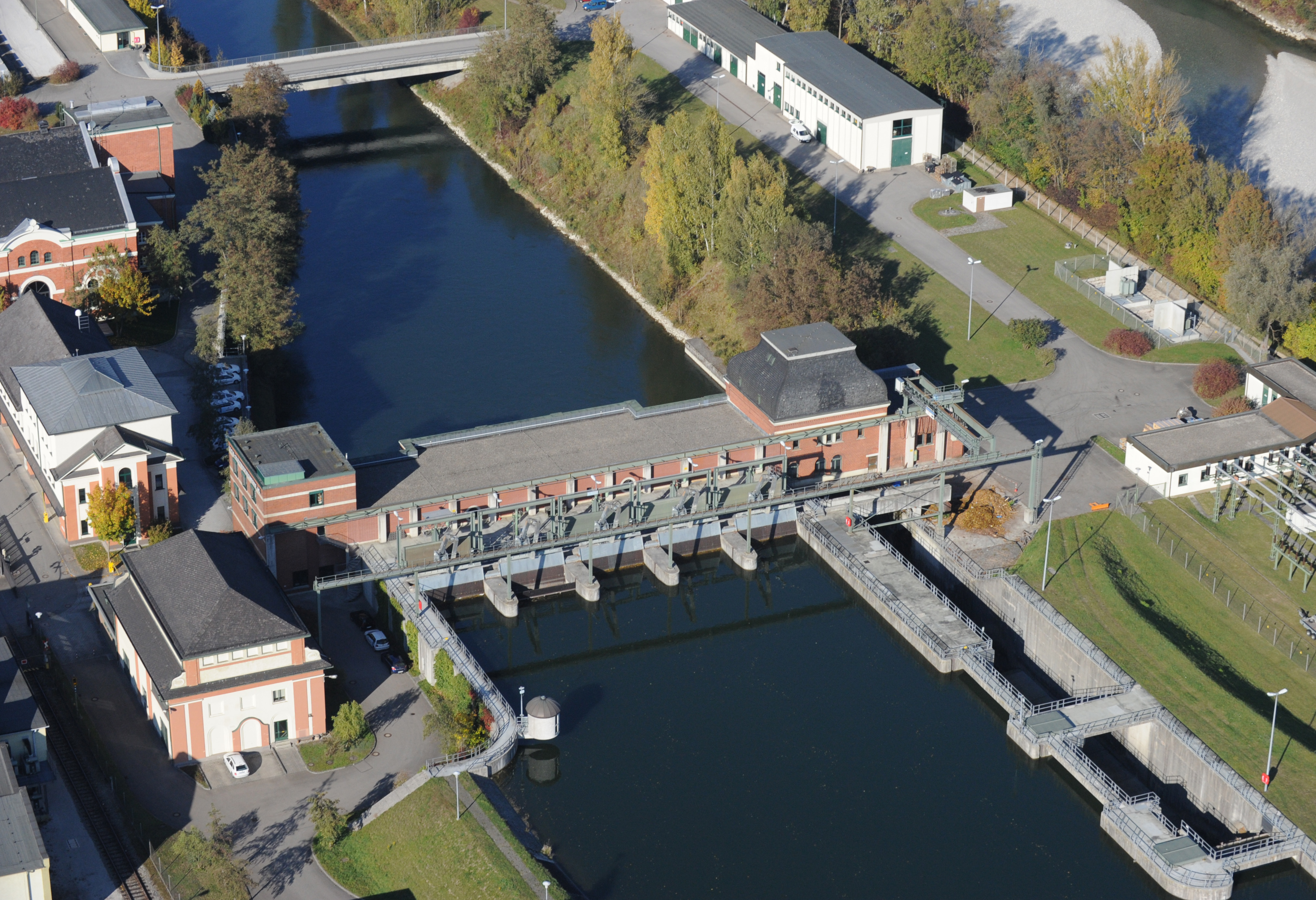 LEW-Wasserkraftwerk in Gersthofen