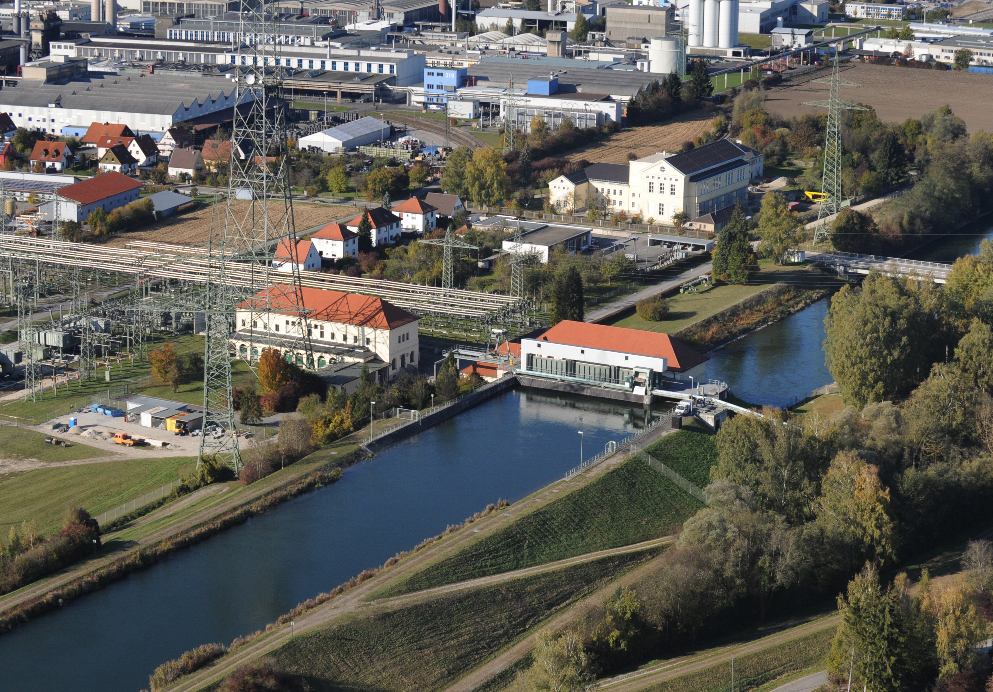 LEW-Wasserkraftwerk in Meitingen