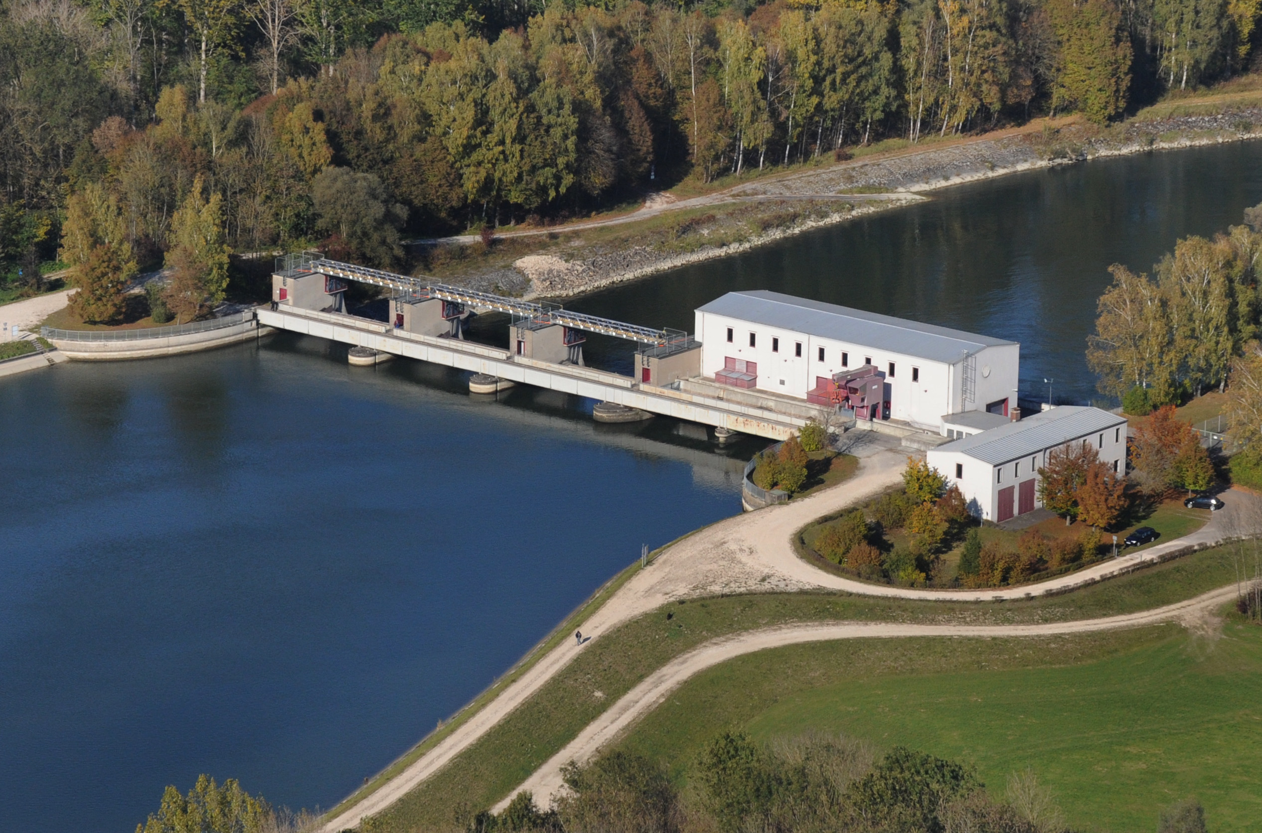 Wasserkraftwerk am Lech in Feldheim