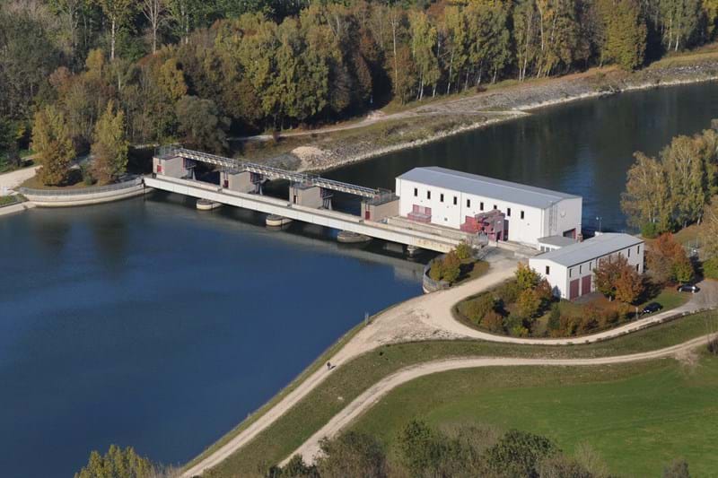 Wasserkraftwerk am Lech in Feldheim
